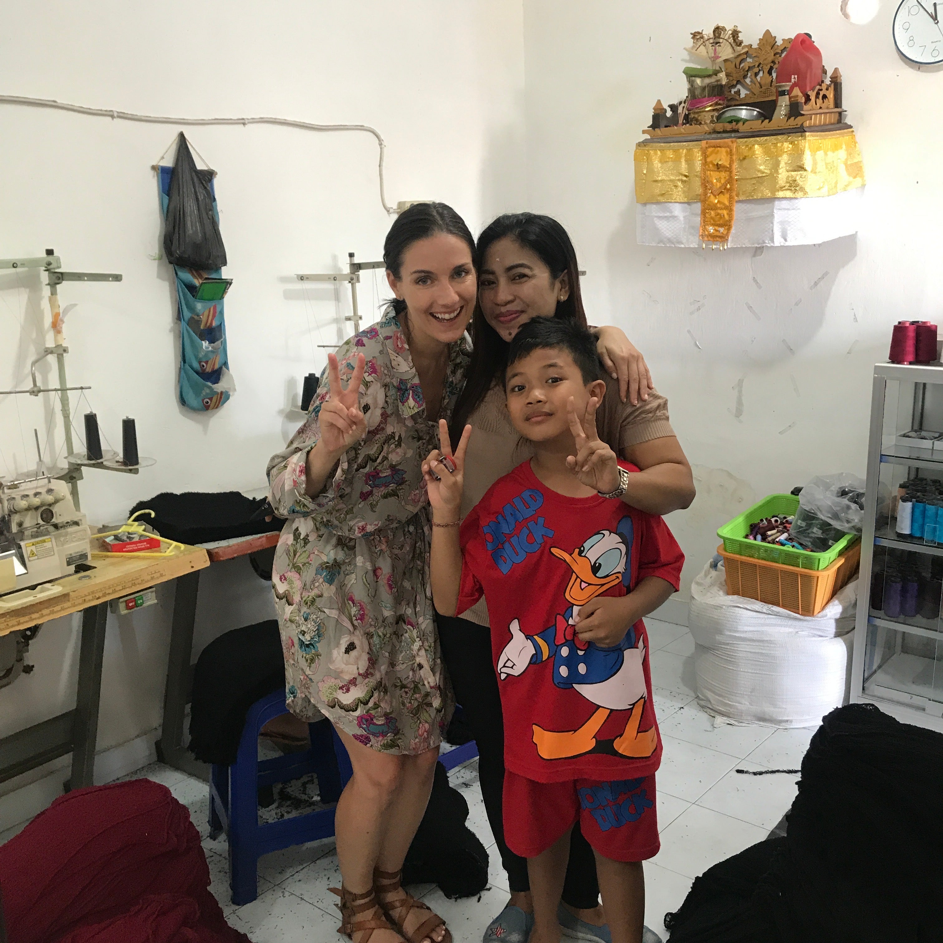 Jen with her Bali partner, dear friend and family