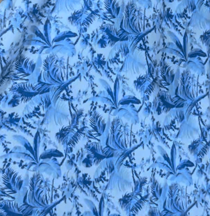 Bali Prema SS24 Collection Fabric Swatch | Negril Blue Island
