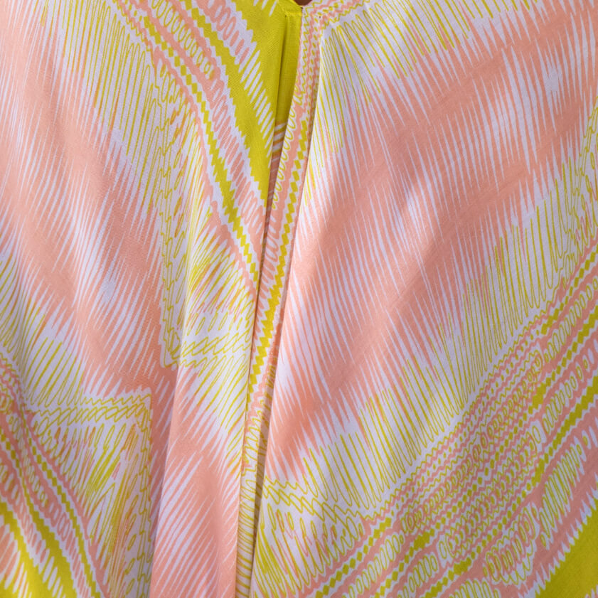 Faye Dunaway Long Sleeve Cropped Wrap Top in Sumba Yellow | SWATCH